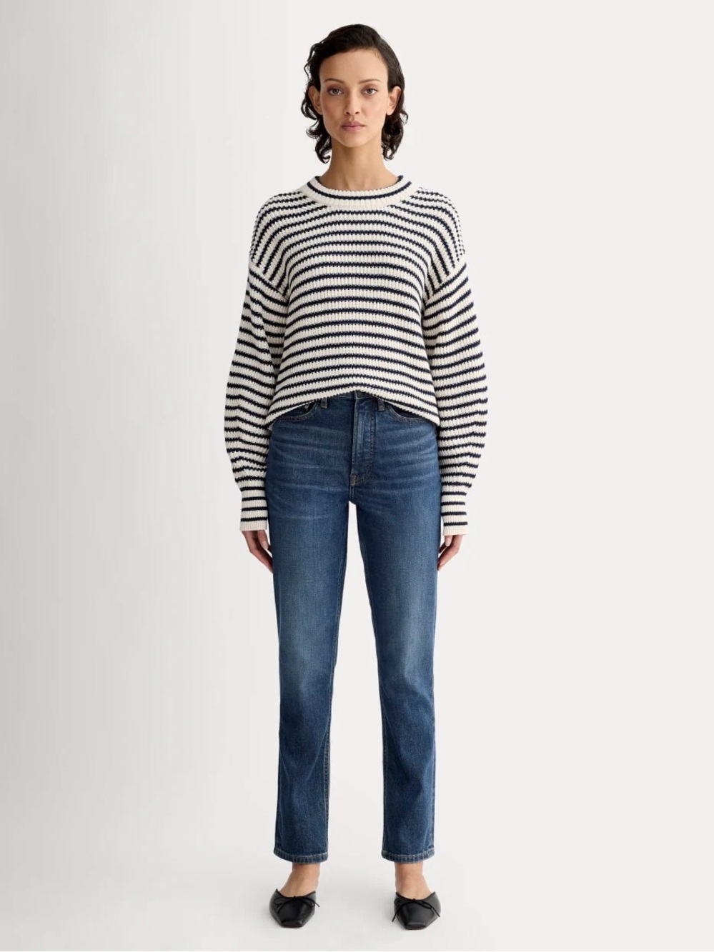Everlane Original Cheeky Dark Blue Women's Straight-Leg Jeans